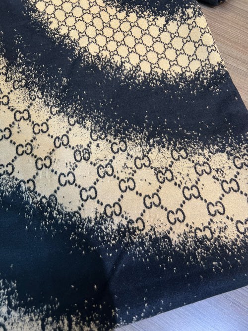 Guch Black and Beige Scarf
