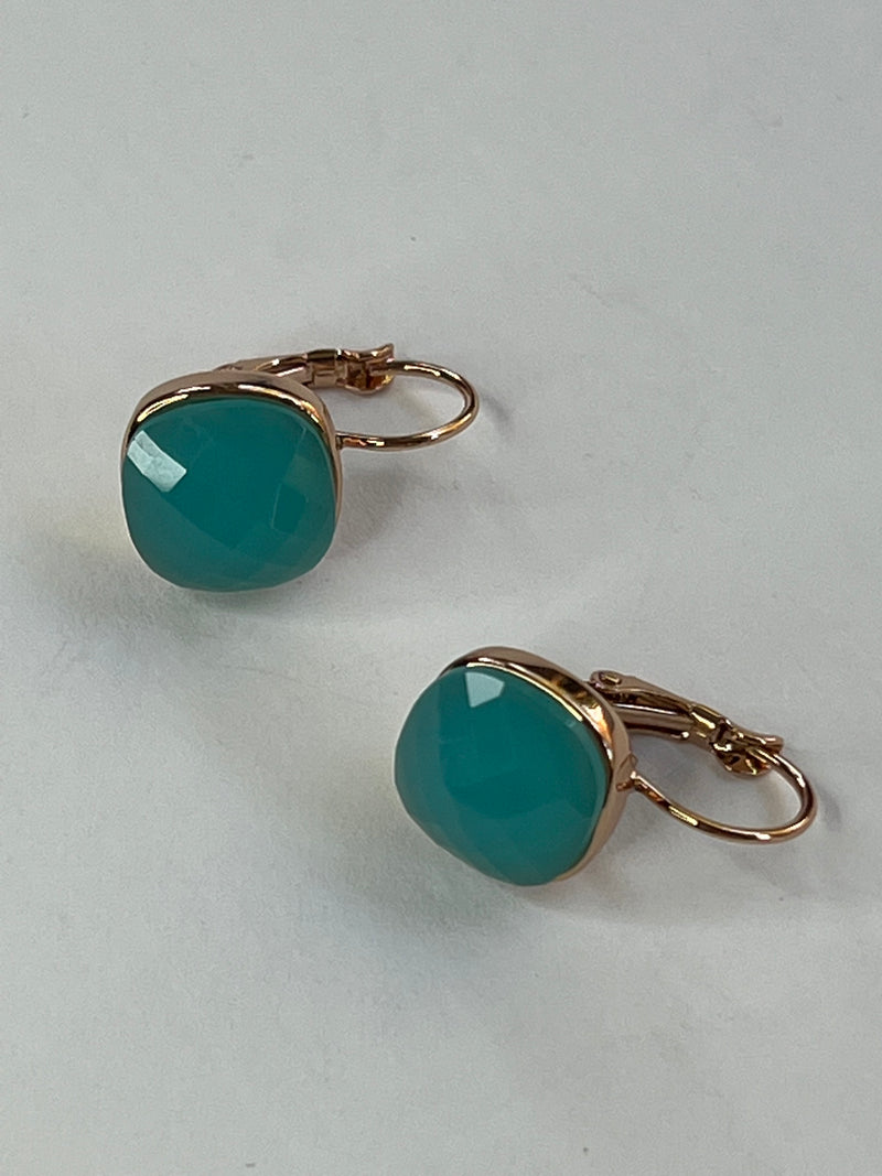 Choker Cut Earrings | Aqua Blue