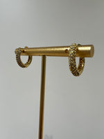 Swarovski Gold Hoop Earrings