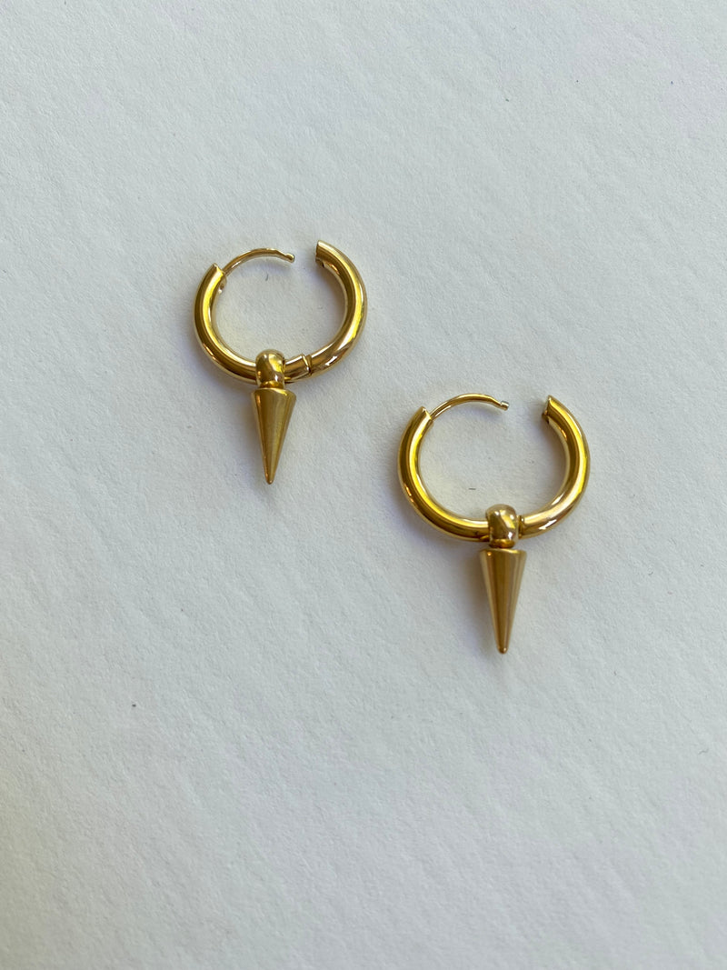 Gold Spike Earrings | Spike