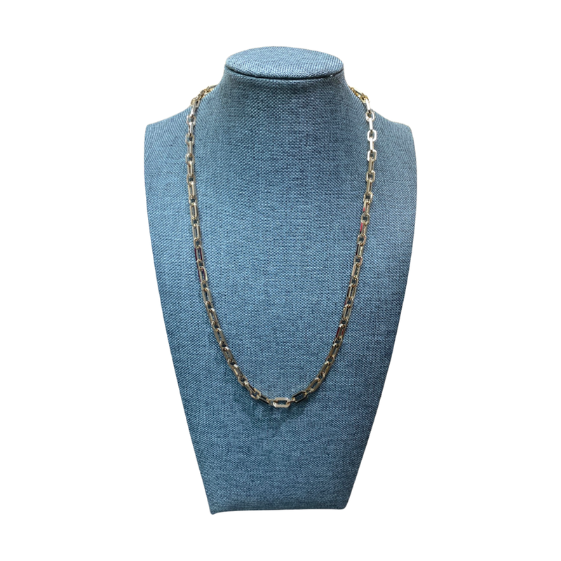 Square Link Gold Necklace | Nora Taylor