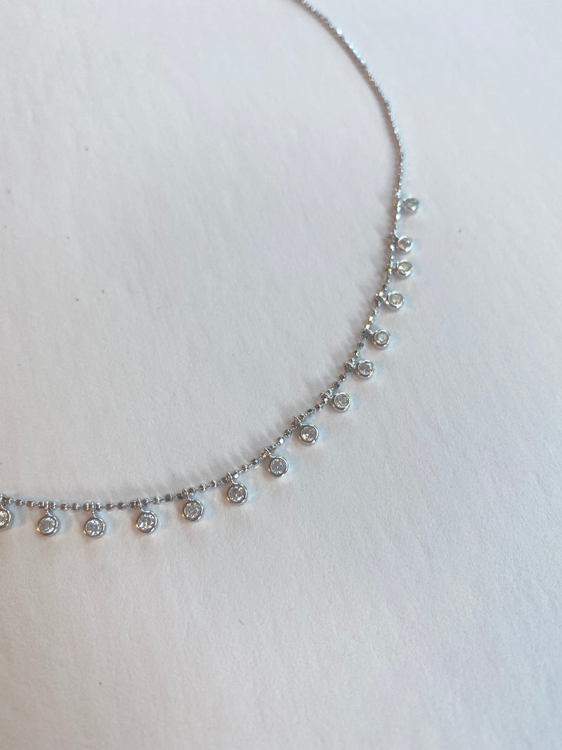 Fine Swarovski Choker | White Gold