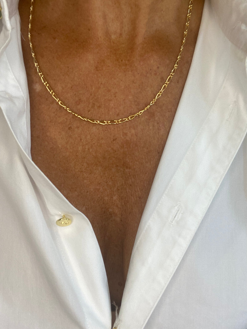 Delicate Link Gold Necklace Tiffany QUEEN GRACE
