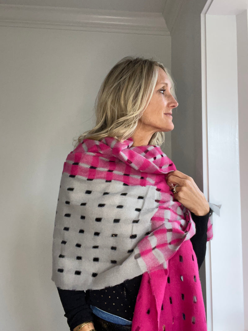 Italian Ladies Cut Out Scarf