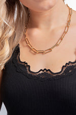 Gold Paperclip Necklace | Fay